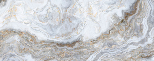 Plakat Gray-white marble pattern
