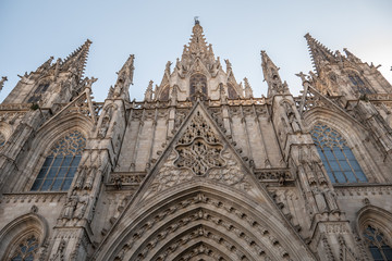 Fototapeta premium barrio gotico barcelona