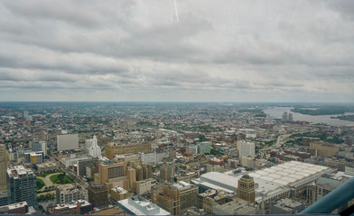 Naklejka premium aerial view of the city Philadelphia