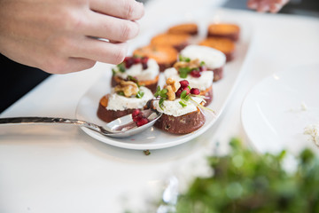 Food prepared on plate