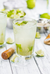 Fresh made Caipirinha