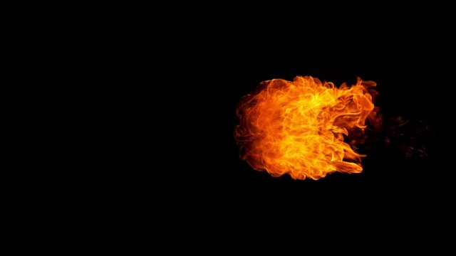 Super Slow Motion shot of Fire Flame at 1000fps. Shooted with High Speed Cinema Camera in 4K.