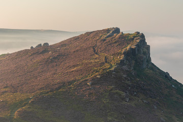 Fototapeta premium The Roaches in the Peak District National Park England during a summer sunrise