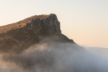 The Roaches in the Peak District National Park England during a summer sunrise
