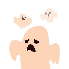 Obraz premium ghost happy halloween celebration design