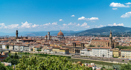 Obraz premium Vue sur les monuments de Florence