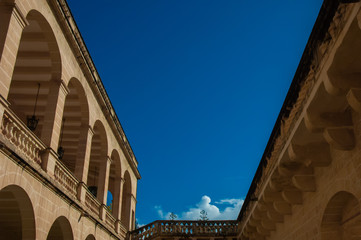 Fototapeta premium Old castle in summer in sunny weather