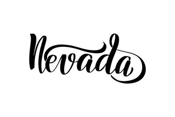 handwritten lettering Nevada