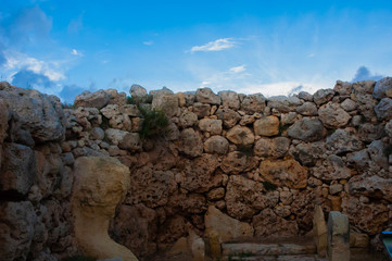 Ancient stonehedge building on Gozo island
