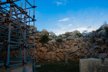 Ancient stonehedge building on Gozo island