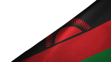 Malawi flag right side with blank copy space