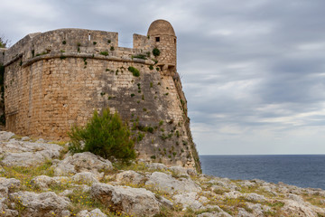 Ancient fortress on a cloudy day