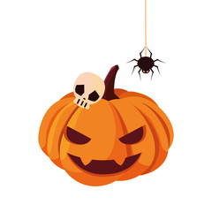 pumpkin happy halloween celebration design