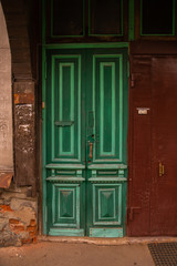 Euripean door in an old house
