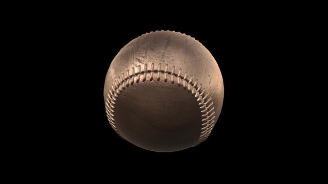 bronze baseball ball