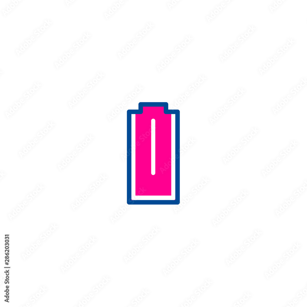 Poster battery color thin line icons. icon for web and user interfaces.
