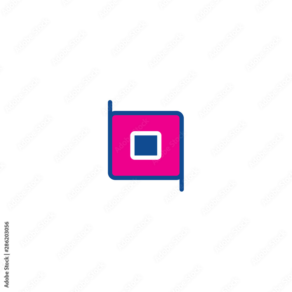 Poster crop color thin line icons. icon for web and user interfaces.