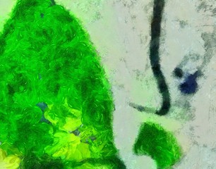 Abstract watercolor background. Hand drawn scratched grunge unusual texture. Custom design pattern. Digital painting oil artwork.