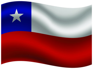  Chile  Beautiful national flag with waving effects. original colors and proportion. Amazing design vector illustration for web,logo, icon and background.from  countries flag set.