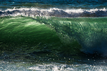 Dramatic big waves