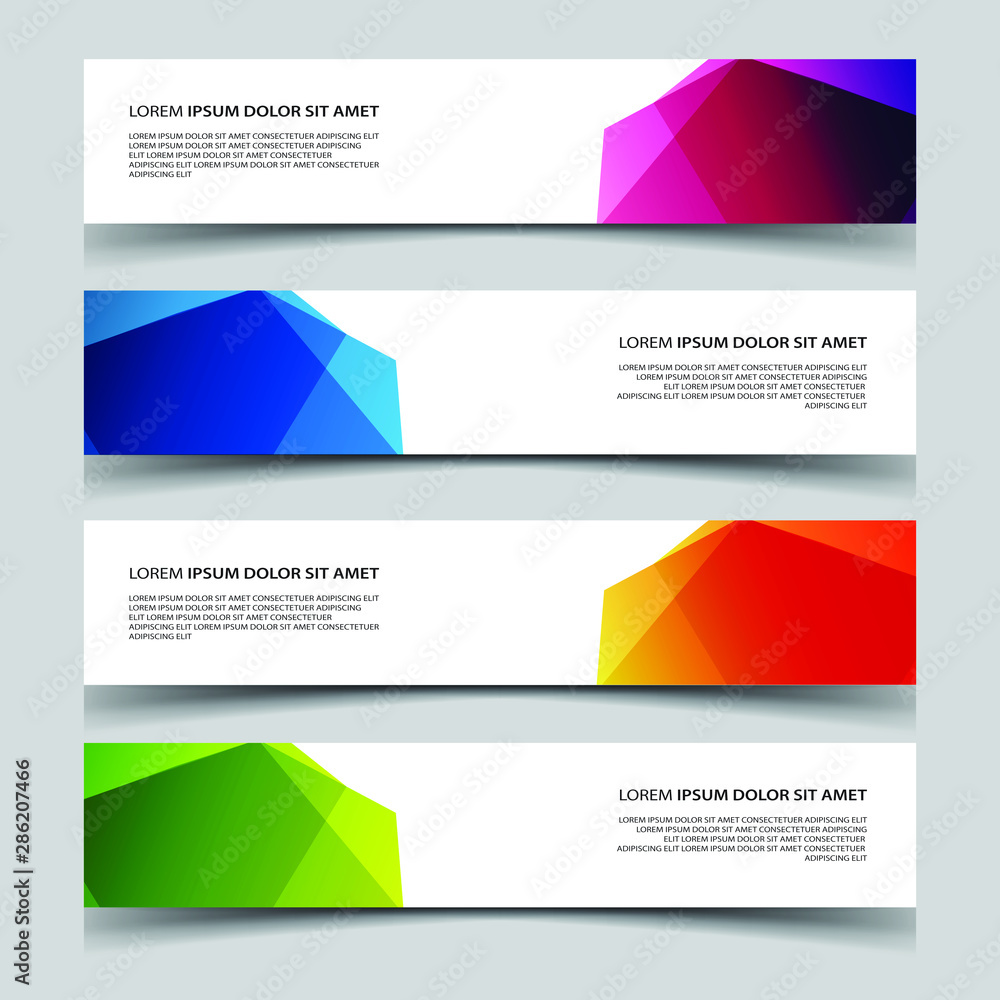 Canvas Prints vector abstract banner web template