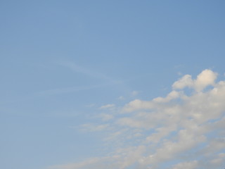 blue sky with clouds