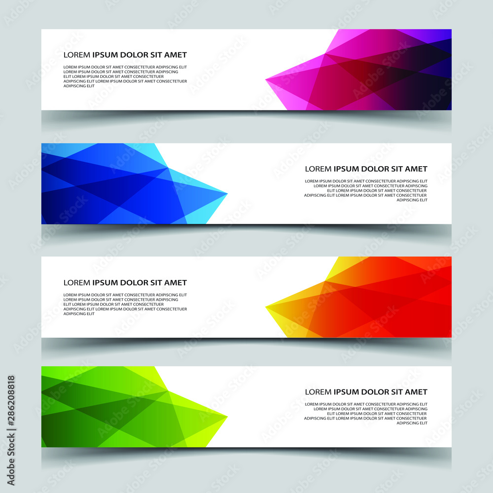 Wall mural vector abstract banner web template