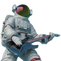 astronaut playing guitar close uo style © DM7