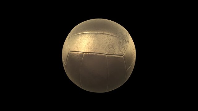 silver volleyball ball