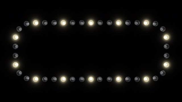 Computer generated marquee with an alpha channel so you can easily composite over your own videos. Loops Seamlessly.