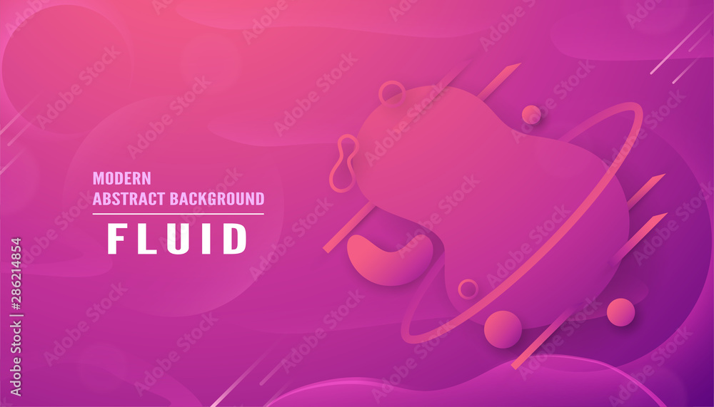 Canvas Prints modern abstract background in liquid and fluid style. trend design of the world. 3d illustration tem