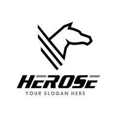 Horse Fly, Fly Horse Logo Vector