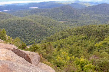 a summit overlooking the Adirondacks