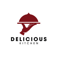Fototapeta premium Love Cooking and Chef Logo Vector