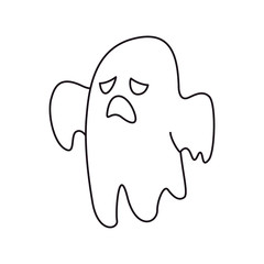 ghost happy halloween celebration design