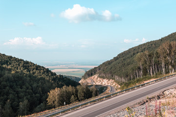 road in mountains