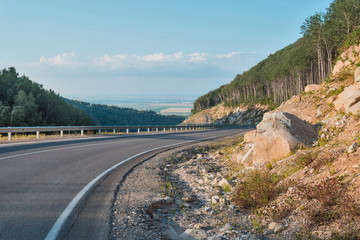 road in mountains