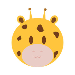 Cute giraffe face