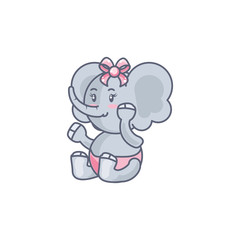 cute female elephant baby animal