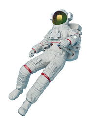 astronaut in a white background