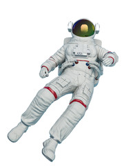 astronaut in a white background