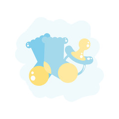 cute pacifier baby with socks