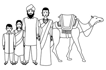 indian asian oriental culture cartoon