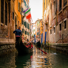 gondolas in venice © Gary