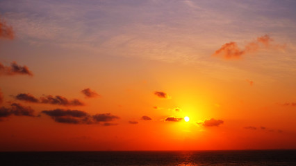 Beautiful sunrise at the beach