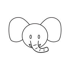 Cute elephant face
