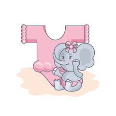 cute female elephant baby and clothes for baby