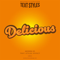 Text Delicious Style Effect