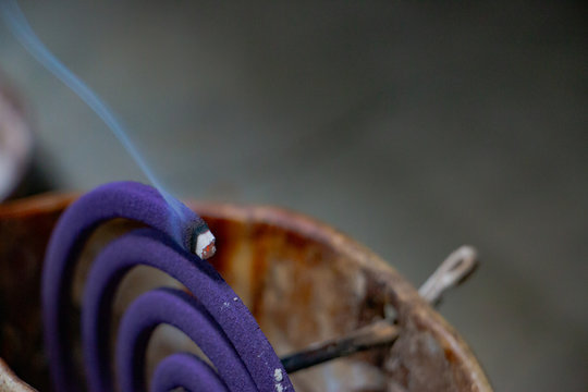 Mosquito coil is a kind of mosquito repellent incense. It works by the active compound called pyrethrin has powerful insecticidal activity can kill them by attacking their nervous systems.