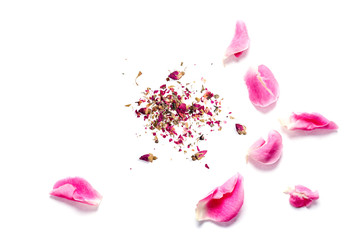 Dried rose and Rose petal for making Triple Rose facial Freshener